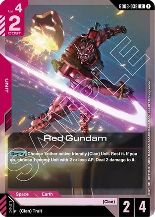 Red Gundam (GD03-039) - Steel Requiem Holofoil