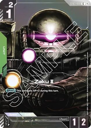 Zaku II (Premium Card Collection) (ST03-008) - Gundam Promotional Cards Holofoil