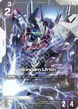Gundam Lfrith (Premium Card Collection) (GD01-086) - Gundam Promotional Cards Holofoil