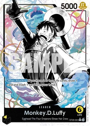 Monkey.D.Luffy (001) (Parallel) (ST29-001) - Starter Deck 29: Egghead Foil
