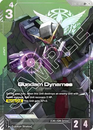 Gundam Dynames (LR+) (ST07-005) - Starter Deck 07 Celestial Drive Holofoil