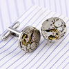Men's Mechanical Movement French Shirt Cufflinks – Silver Copper Formal Cufflinks | Canada & USA