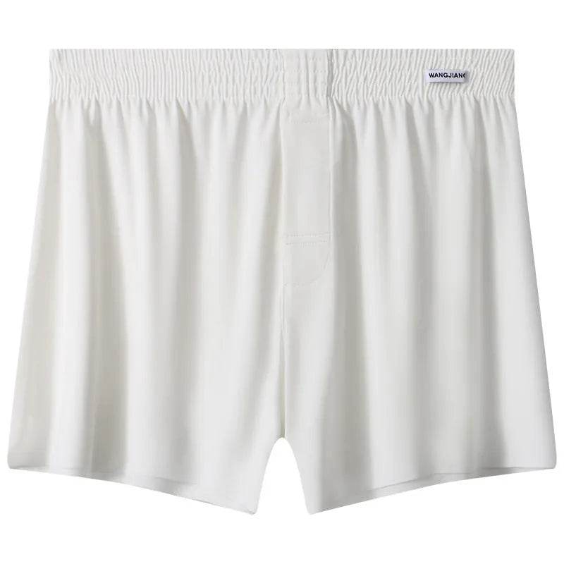 Men's Ice Silk Underwear Plus Size Loose Boxer Mid Waist