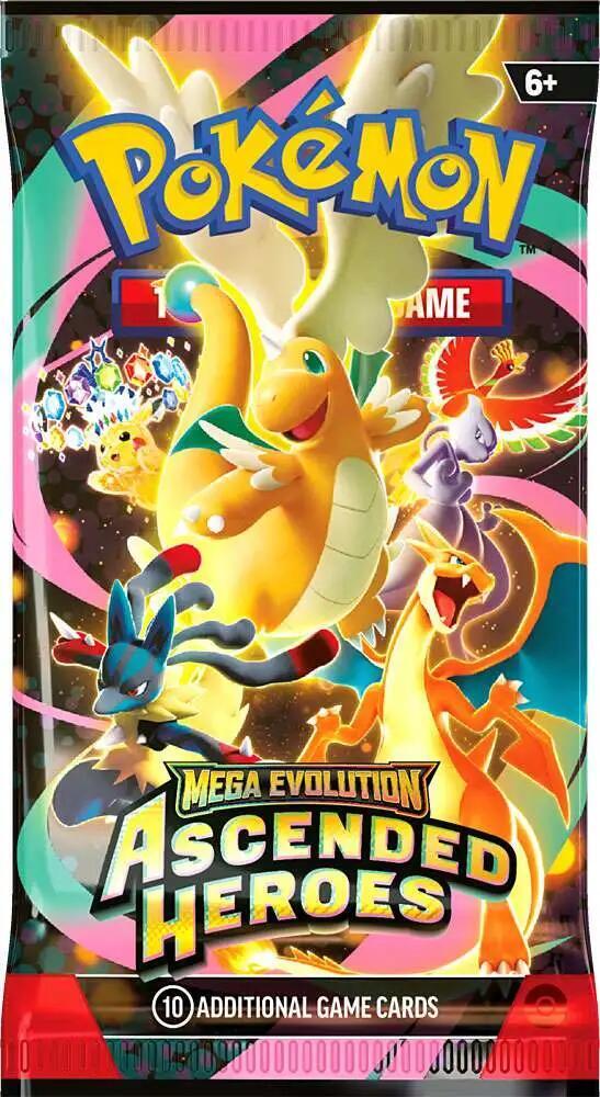 Pokémon TCG - Mega Evolution - Ascended heroes - Bundle of 25 Booster Packs