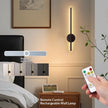 Magnetic Rechargeable Wireless Wall Light – Remote Control Corridor & Bedside Lamp (50cm, Black or Gold)