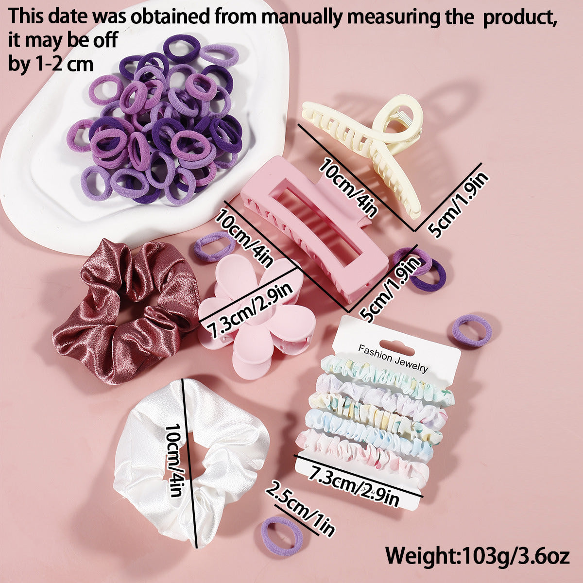 Coffee Series Hair Barrette Combination Set – Plastic Resin Hair Clips for Women