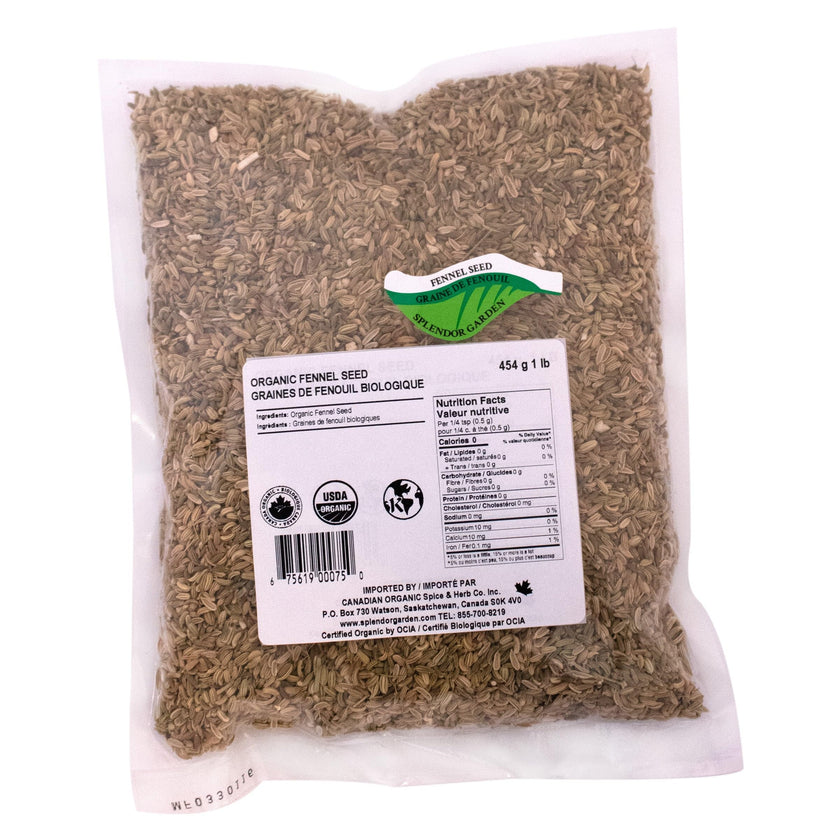 Splendor Garden - Organic fennel Seed (454g)