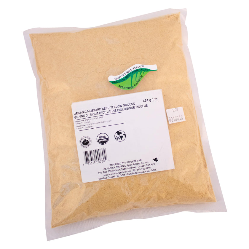 Splendor Garden - Organic Mustard Seed Yellow Grd (454g)