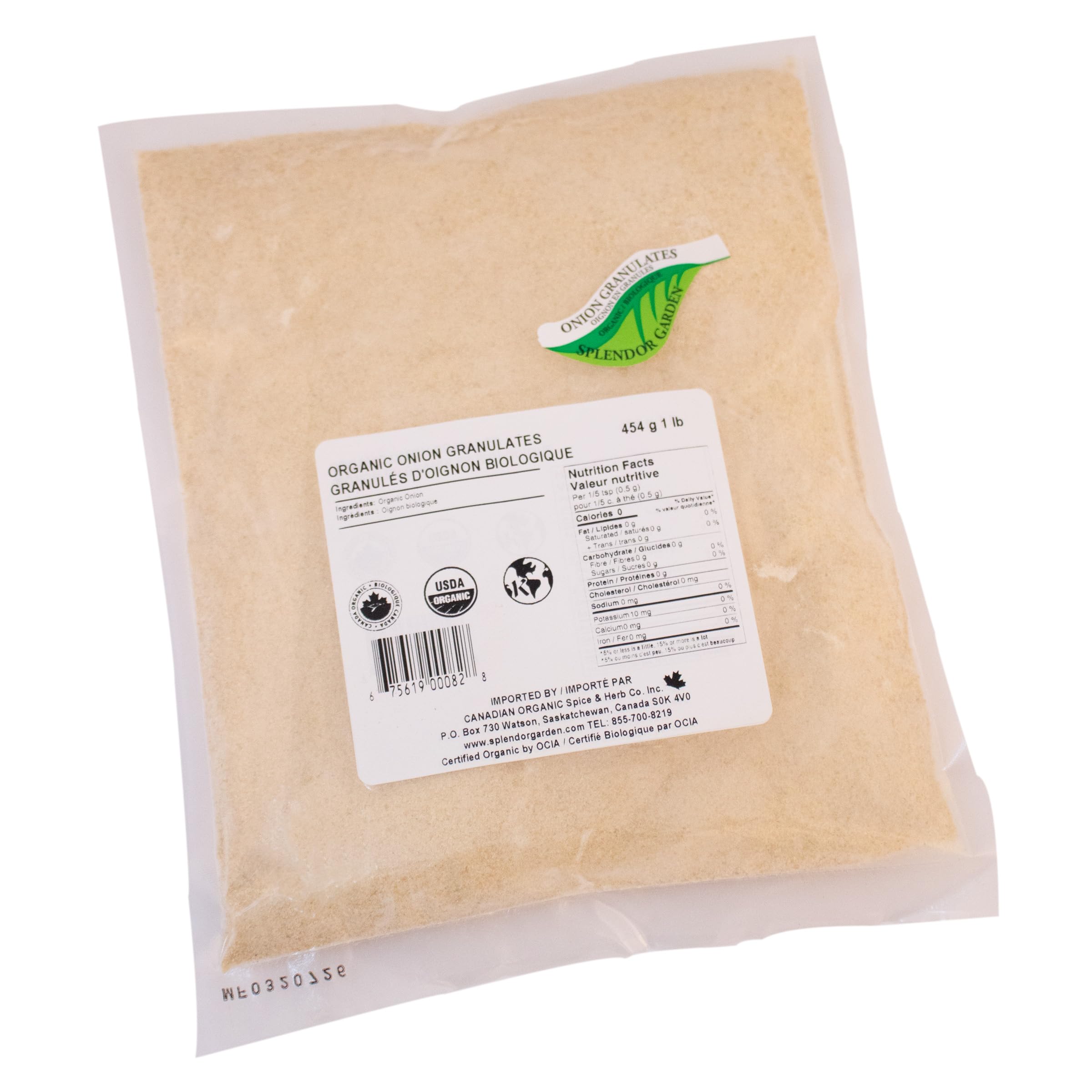 Splendor Garden - Organic Onion Granulates (454g)