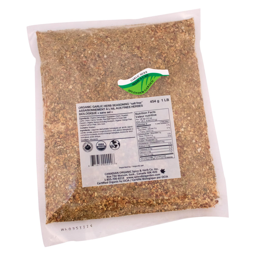 Splendor Garden - Organic Garlic Herb Seasoning SF (454g)