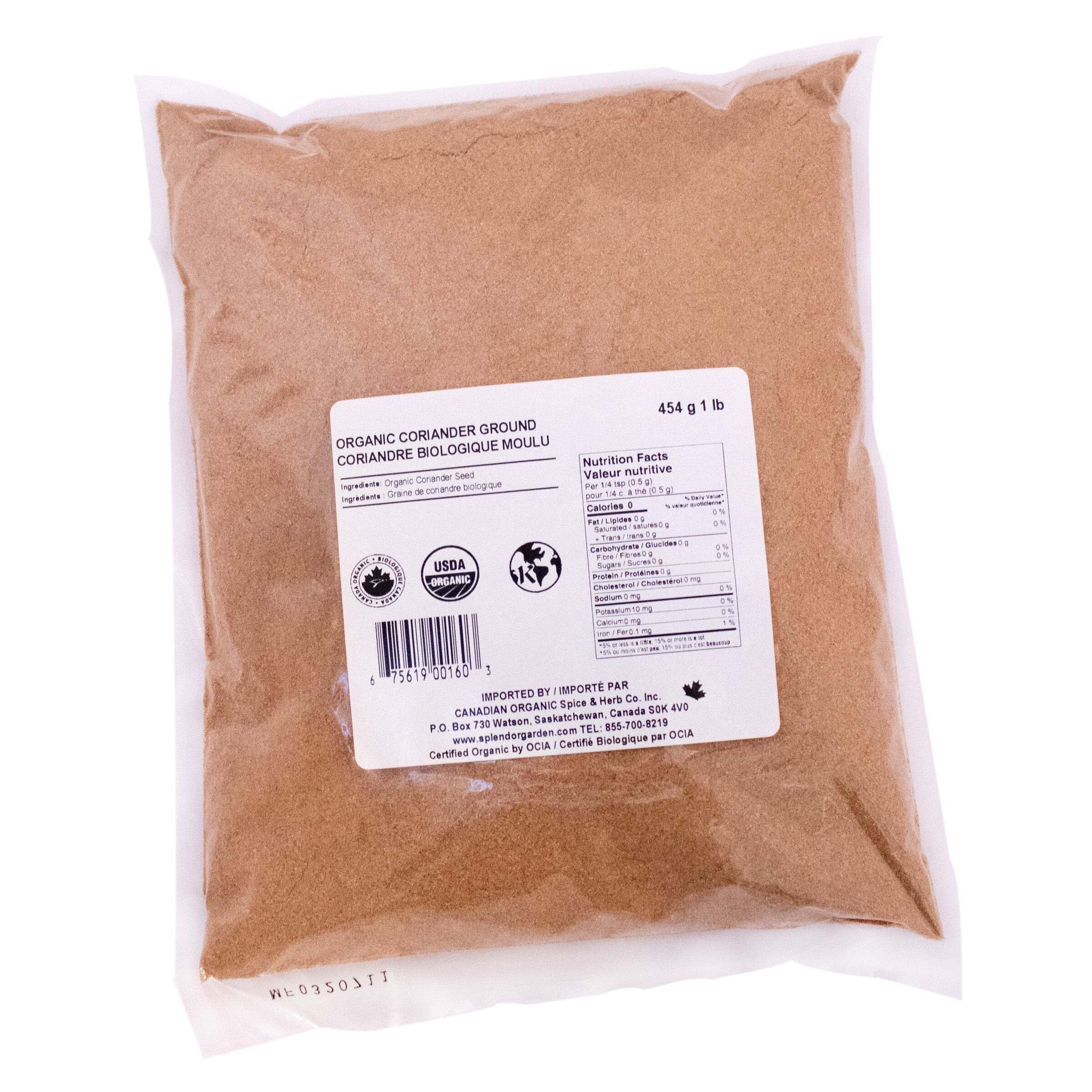 Splendor Garden - Organic Coriander Ground (454g)