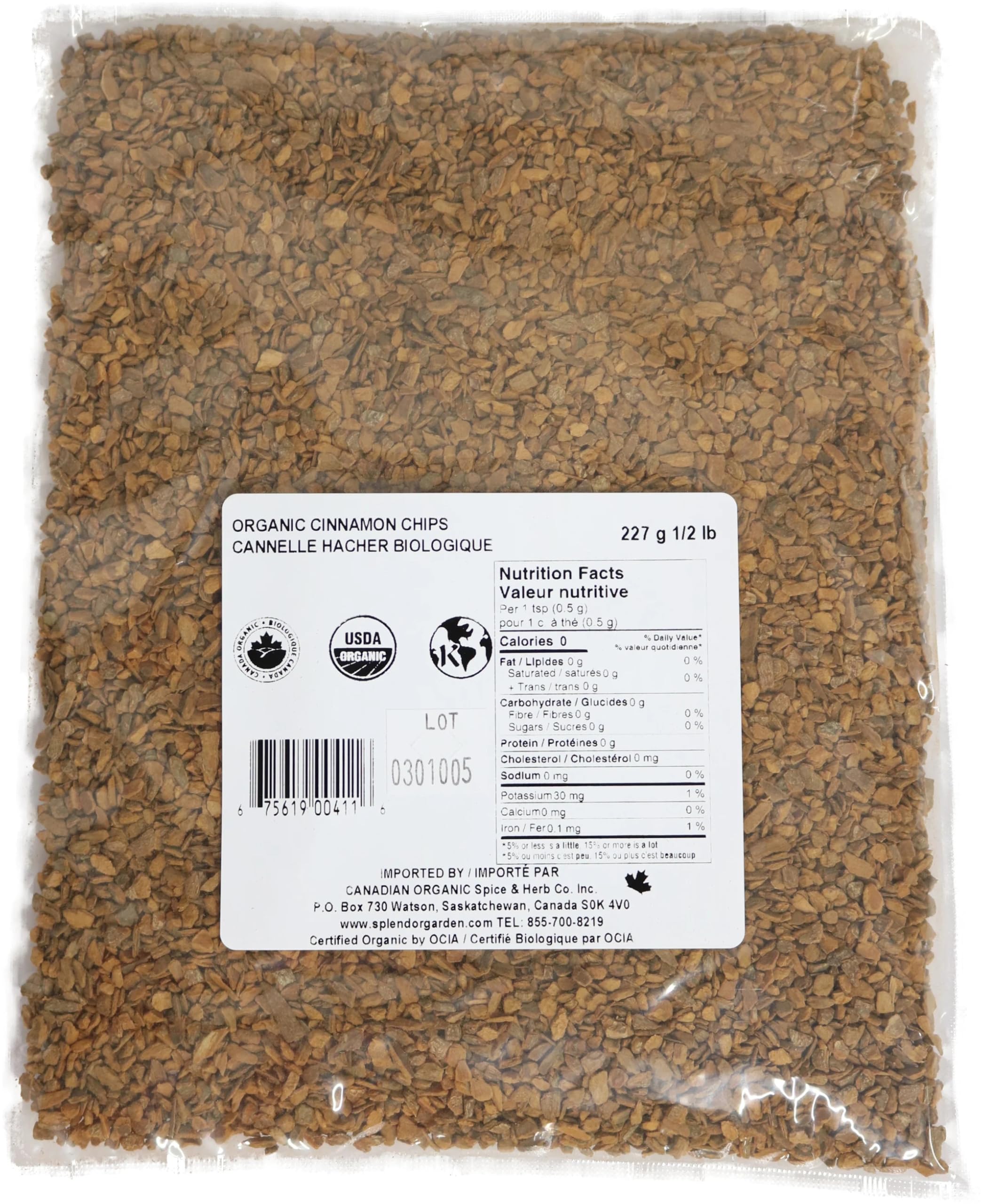 Splendor Garden - Organic Cinnamon Chips (227g)