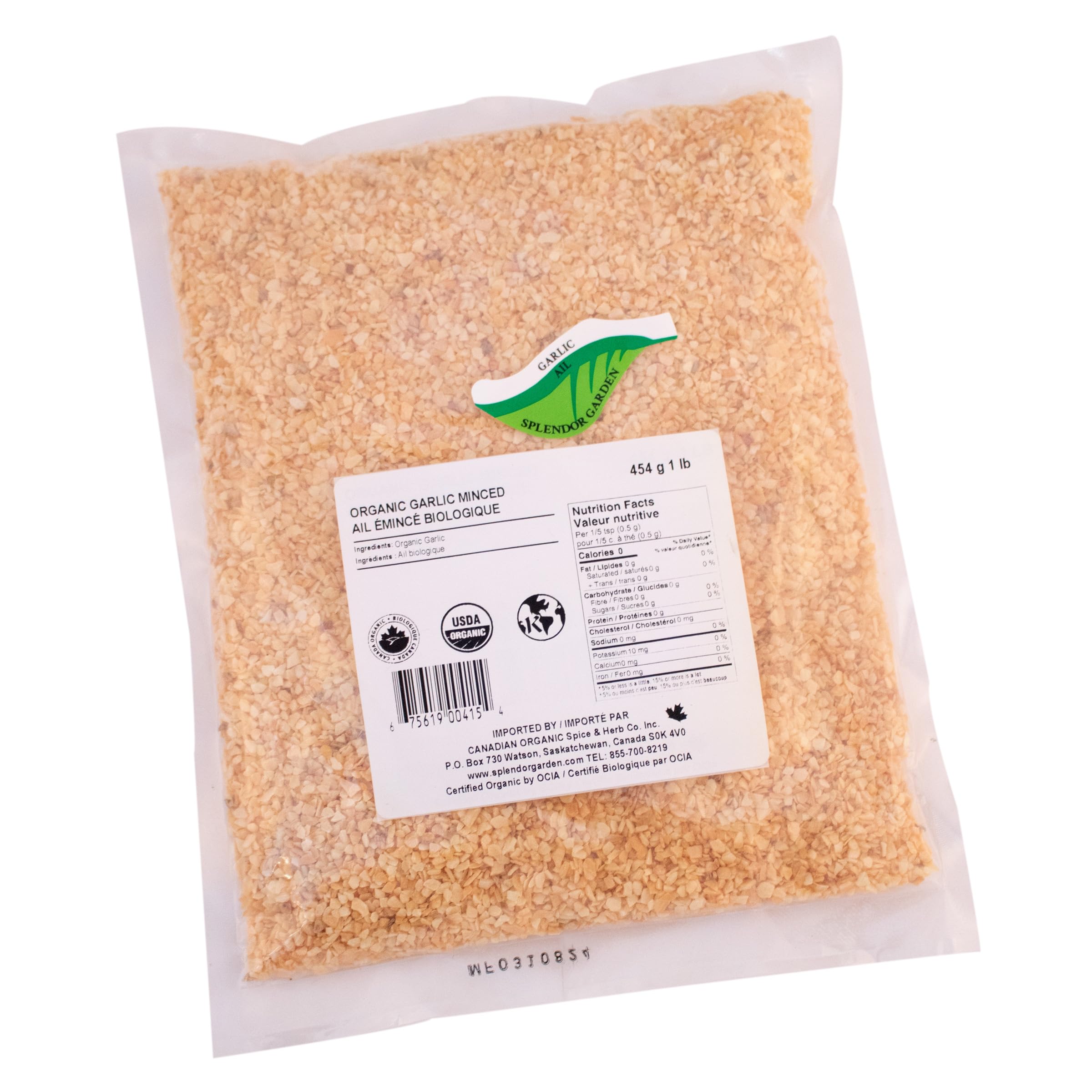 Splendor Garden - Organic Garlic Minced (454g)
