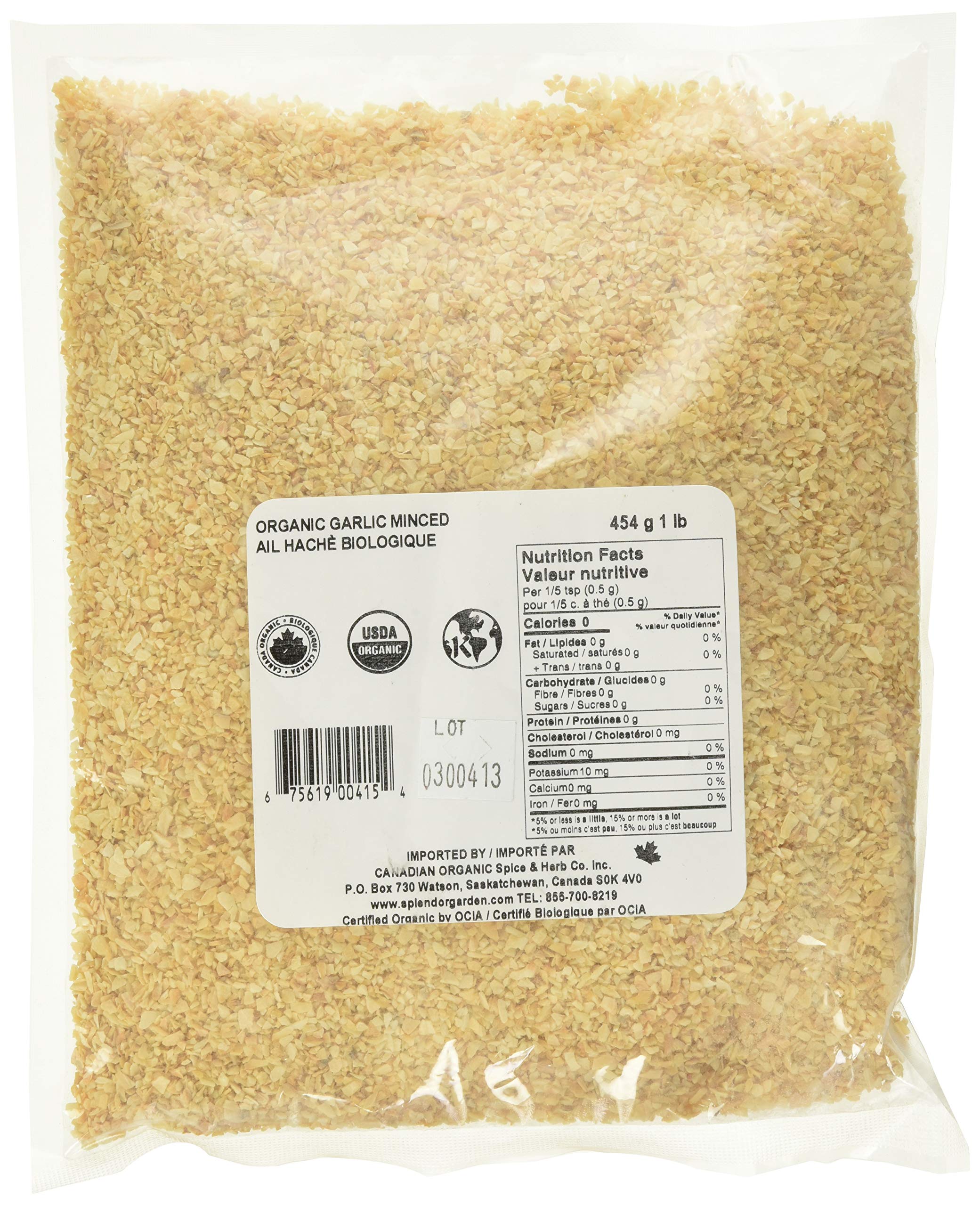 Splendor Garden - Organic Garlic Minced (454g)