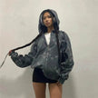 Fall Winter street Hip pop Unsex zip-up Hoodie Cardigan Outwear