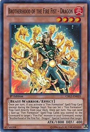 Brotherhood of the Fire Fist - Dragon (CBLZ-EN025) - Cosmo Blazer Unlimited