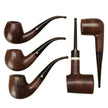 Wooden Pipe flue filter smoking set - ebony pipe