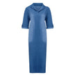 New washed denim dress Side Split Loose Mum Long Jeans Dress