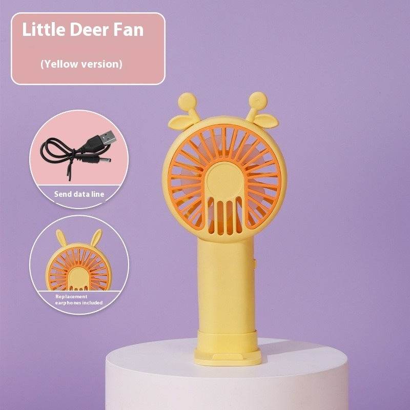 Small Handheld Fan Desktop Cartoon Mini Electric Usb Student Portable Gift
