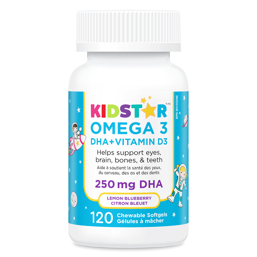 KidStar Nutrients - Omega 3 250mg DHA (120ct)