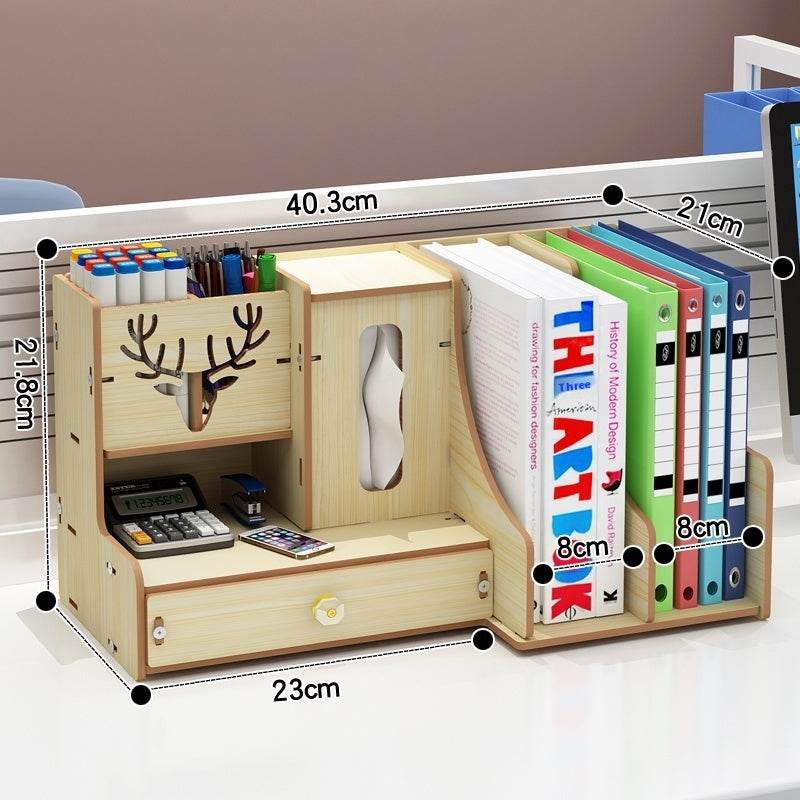 Minimalist Wooden Desk Organizer Office Table Organizer