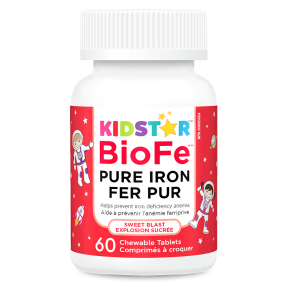 KidStar Nutrients - BioFe Pure Iron Chewable Swt Blast (60ch)