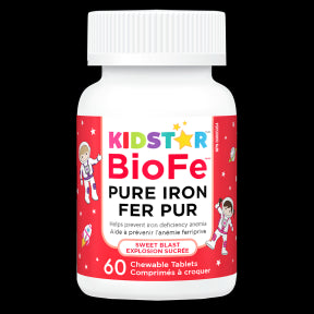 KidStar Nutrients - BioFe Pure Iron Chewable Swt Blast (60ch)