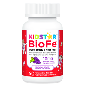 KidStar Nutrients - BioFe Pure Iron Chewable Grape (60ch)