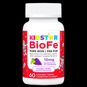 KidStar Nutrients - BioFe Pure Iron Chewable Grape (60ch)