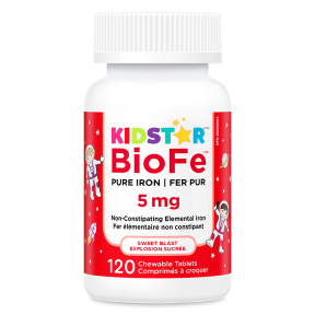 KidStar Nutrients - BioFe Pure Iron Chewable Swt Blast (120ch)