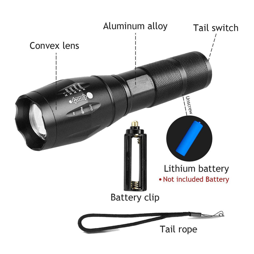 UV Torch Ultra Violet Flashlight Zoomable Blacklight Lamp LED Super Bright 250000lm 2 In 1 395nm Mini Pocket Inspection Light 2 Pack