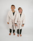 Childrens Check Print Hooded Robe