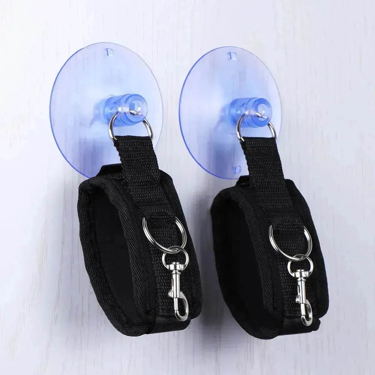 BDSM Bondage Restraint Sex Handcuff and Ankle cuff with Suction Cup