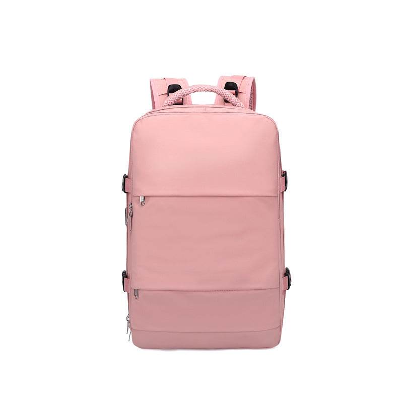 Large Capacity Girls School Laptop Backpack – Black & Pink | 18
