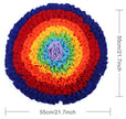 Rainbow Dog Snuffle Mat – Interactive Nose Work Puzzle Toy for Slow Feeding & Mental Enrichment