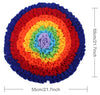 Rainbow Dog Snuffle Mat – Interactive Nose Work Puzzle Toy for Slow Feeding & Mental Enrichment