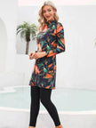 Long Sleeve ArabSwimsuit With Hat Included Chest Pad 3 Piece Set Conservative Swimwear