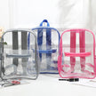Clear PVC Transparent Backpack – Large Capacity Stadium Approved School & Travel Bag