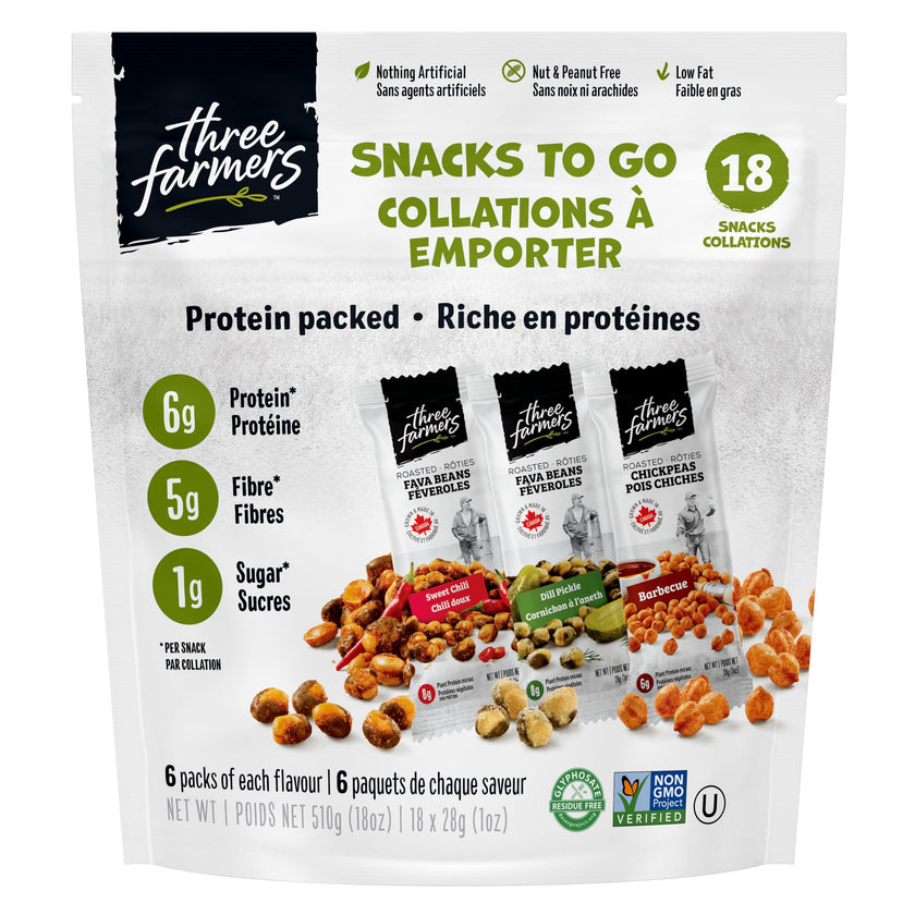 Three Farmers - Roasted Chickpeas - BBQ (120g)