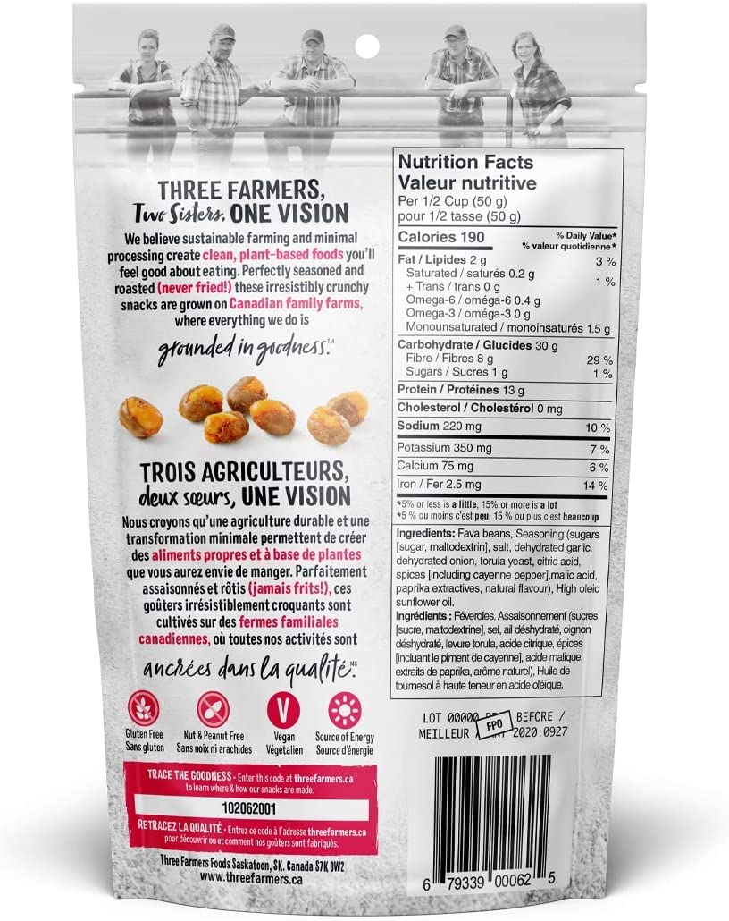 Three Farmers - Roasted Fava Beans - Sweet Chili (140g)