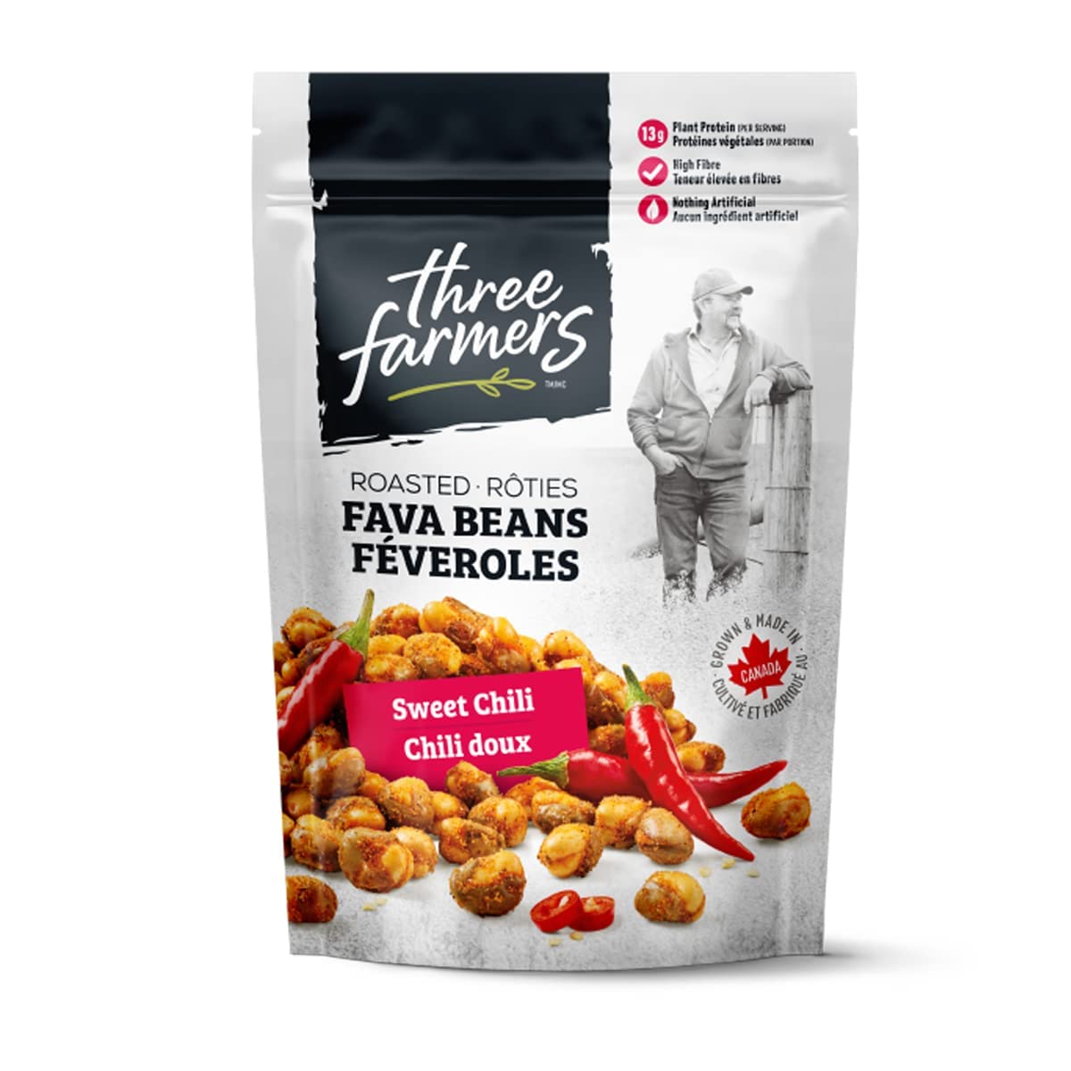 Three Farmers - Roasted Fava Beans - Sweet Chili (140g)