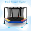 4 FT Small Toddler Recreational Trampoline with Safety Enclosure Net