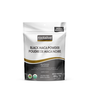 Rootalive - Organic Gelatinized Black Maca Pwd (454g)