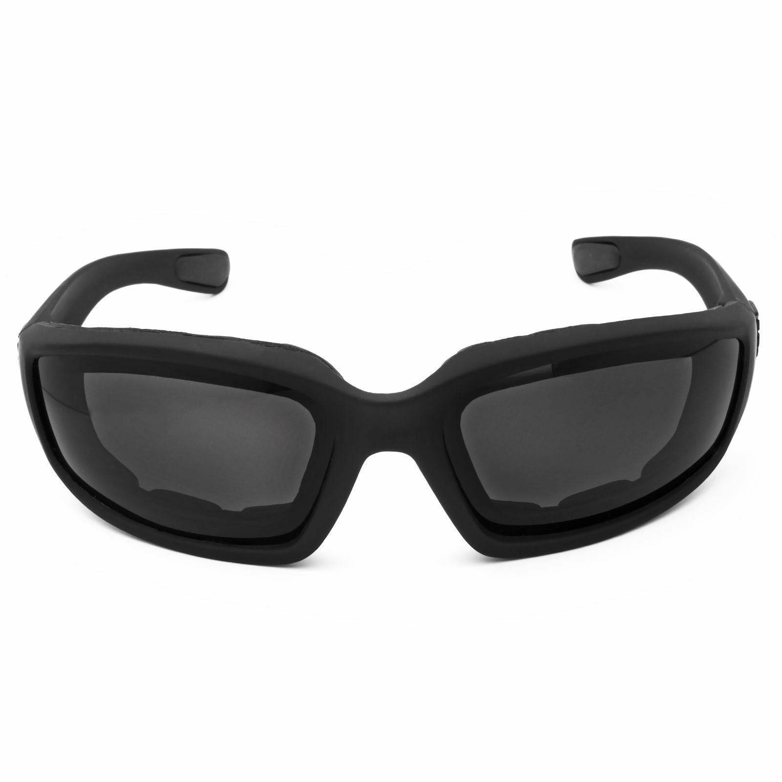Cycling Sunglasses Chopper Outdoor Sports Glasses For Men Wrap Around UV400 Protection For Fishing Driving Glasses Windproof Gray Lens 3 Pack