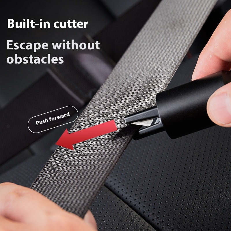 Emergency Car Window Breaker & Safety Hammer – Aluminum Alloy, 3 Styles (Black, Silver, Red)