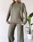 Turtleneck Suit – Stylish Casual Loose-Fit Long Sleeve Outfit