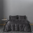 Solid Colour Sanding Washed Cotton Four-piece Duvet Cover Bed Set