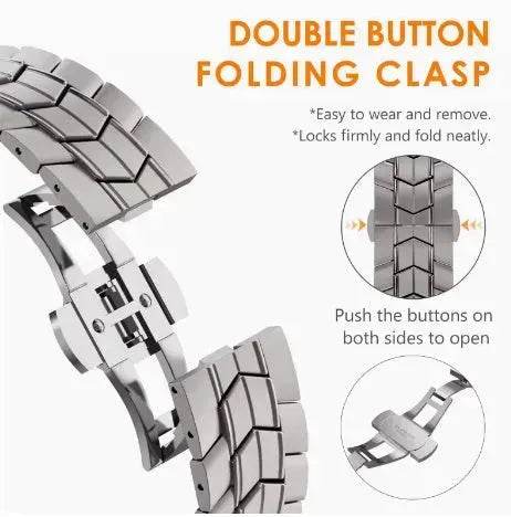 Replaceable Stainless Steel Chain Watch Strap Suitable For Apple IWatch