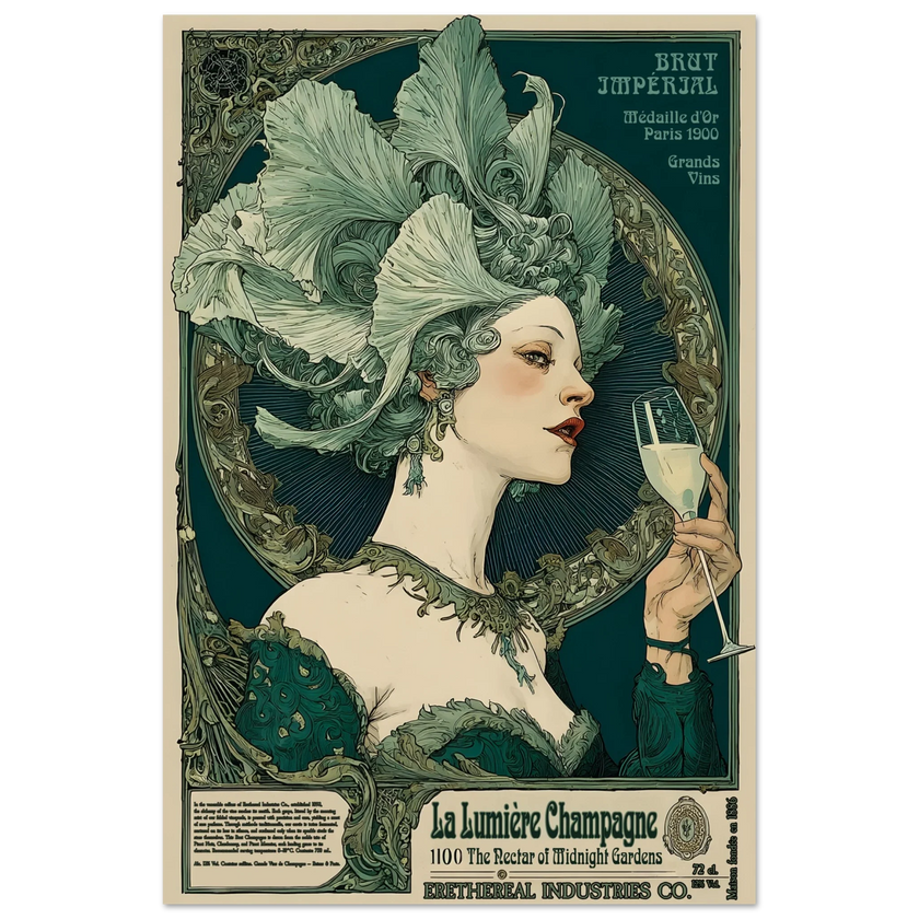 La Lumière Champagne - Poster & Framed Print