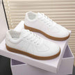 Retro Casual Sports Shoes Womens Flat Sneakers Single-layer Shoes